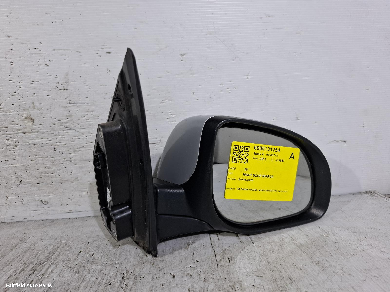 2010-2015 Hyundai I20 Right Door Mirror