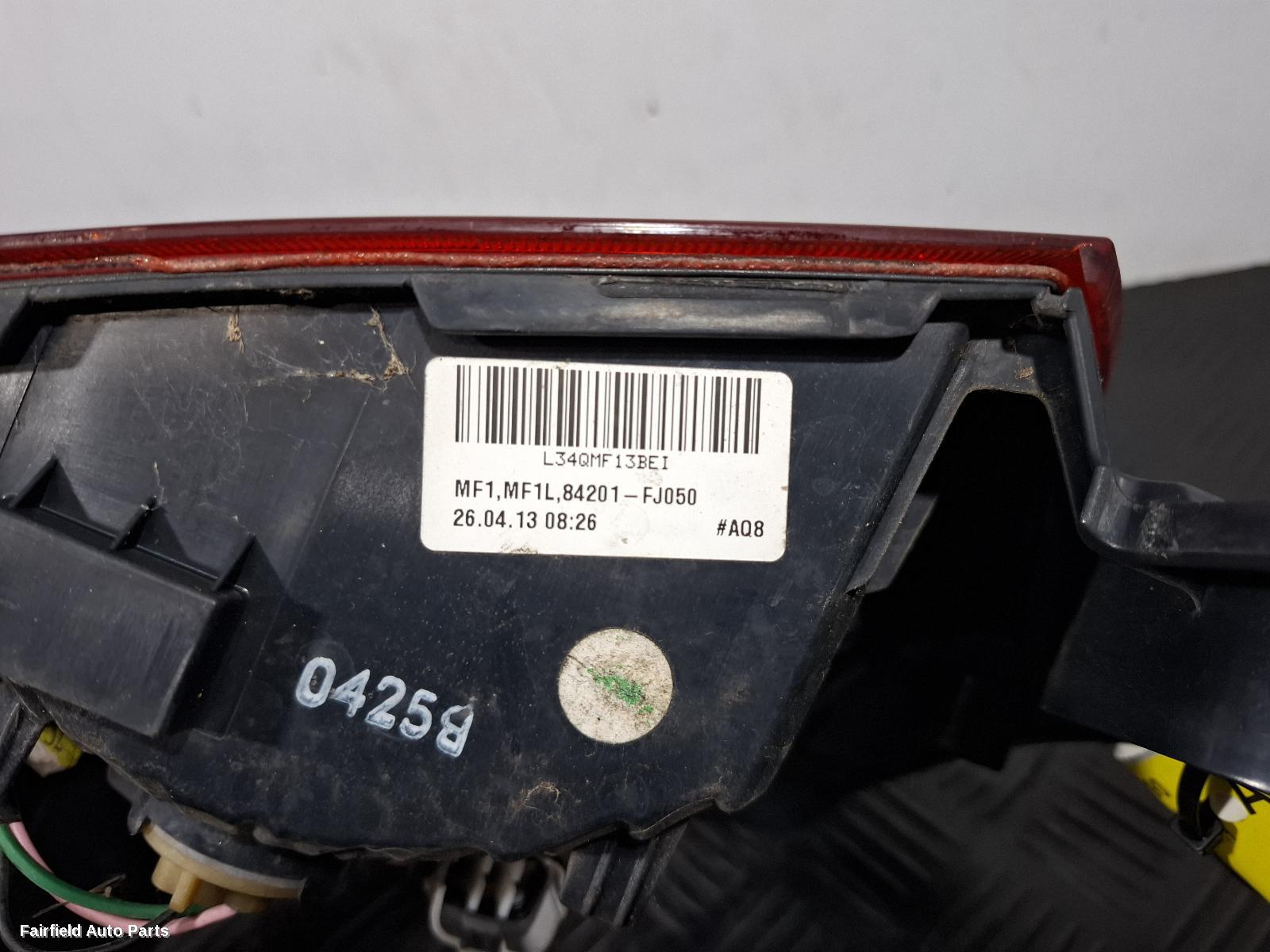 2013-2017 Subaru Xv Left Taillight