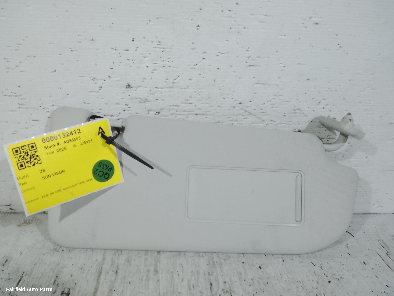 2024-2025 Mg Zs Sunvisor