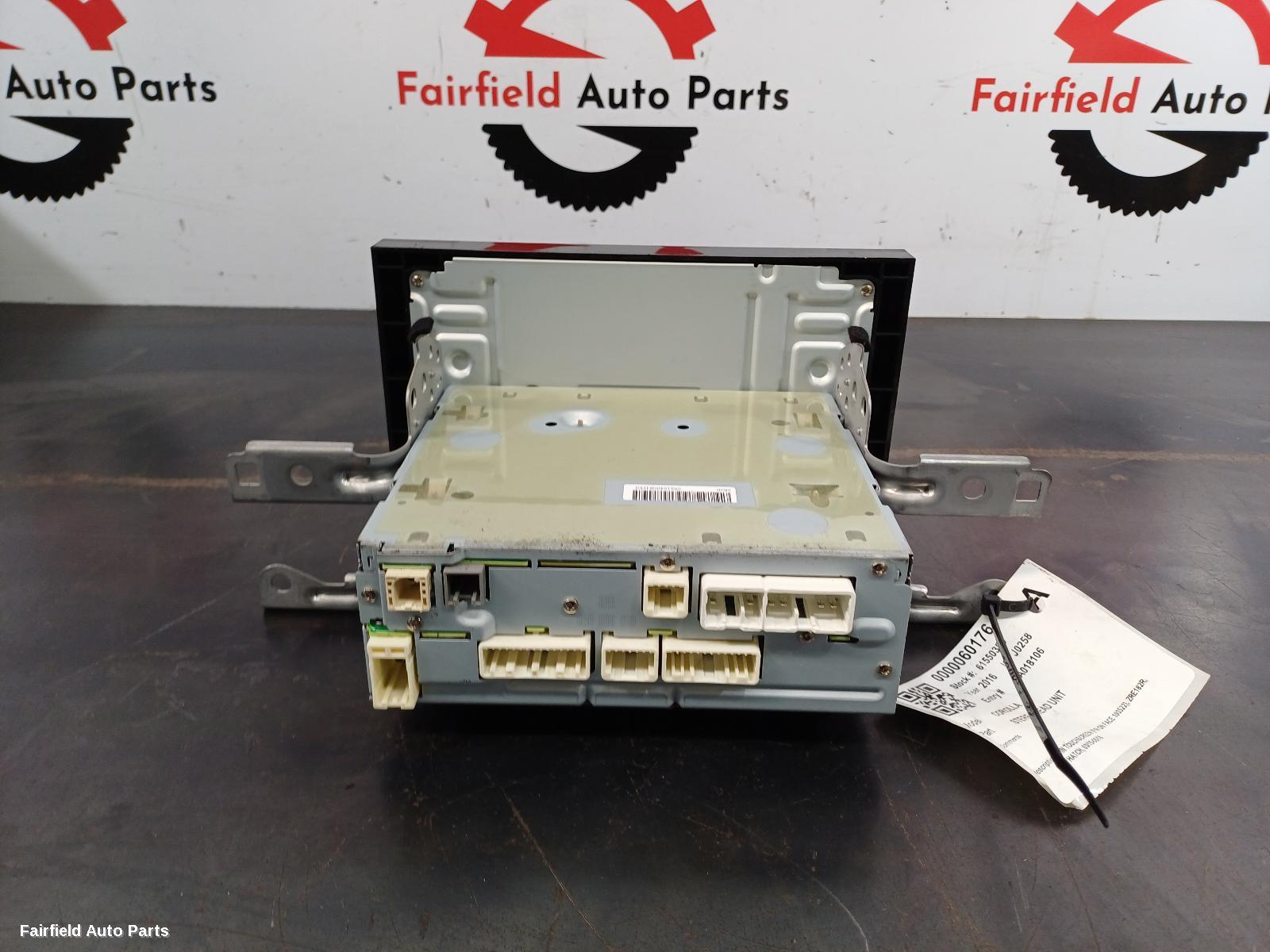 2015-2018 Toyota Corolla Radio Cd Dvd Sat Tv