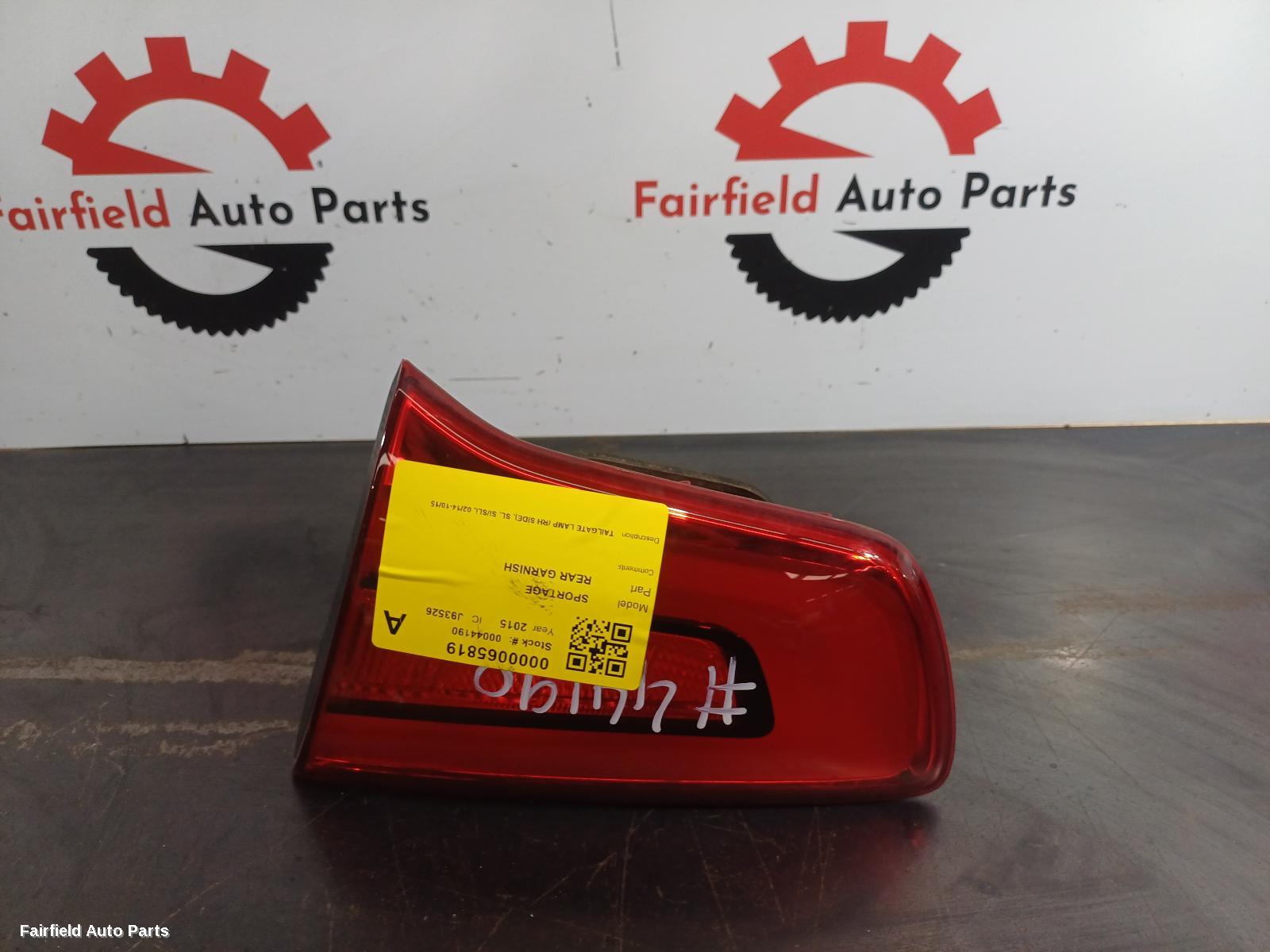 2014-2015 Kia Sportage Rear Garnish
