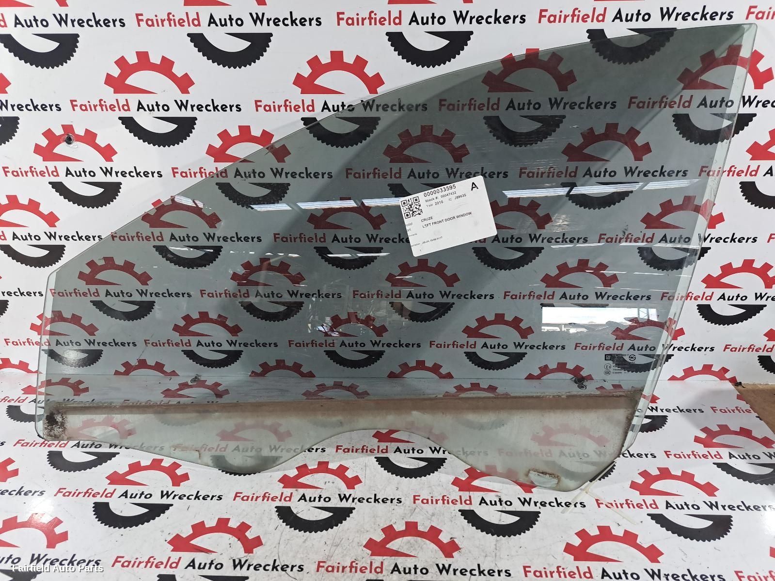 2010 Holden Cruze Left Front Door Window