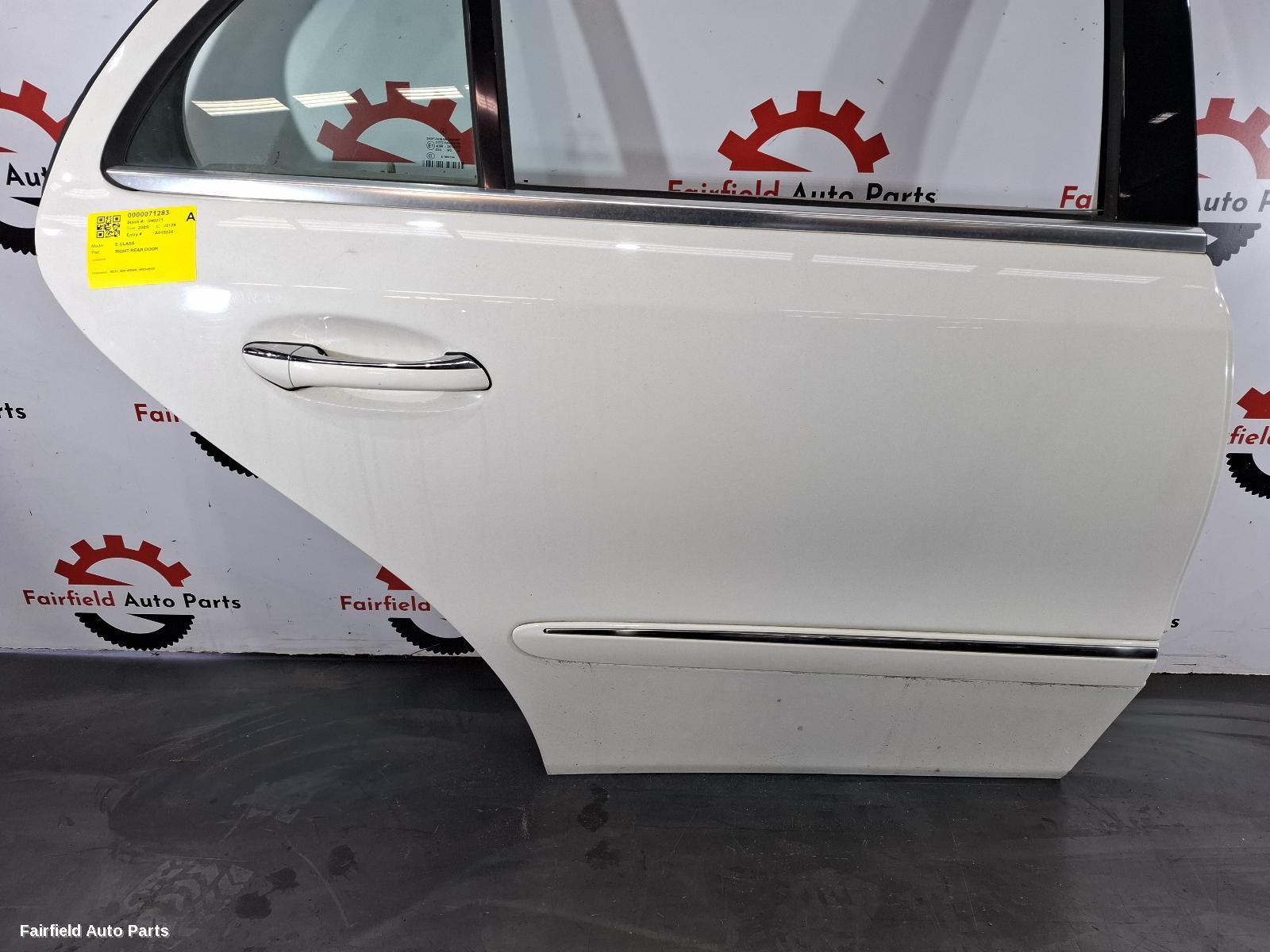 2002-2009 Mercedes E Class Right Rear Door Sliding