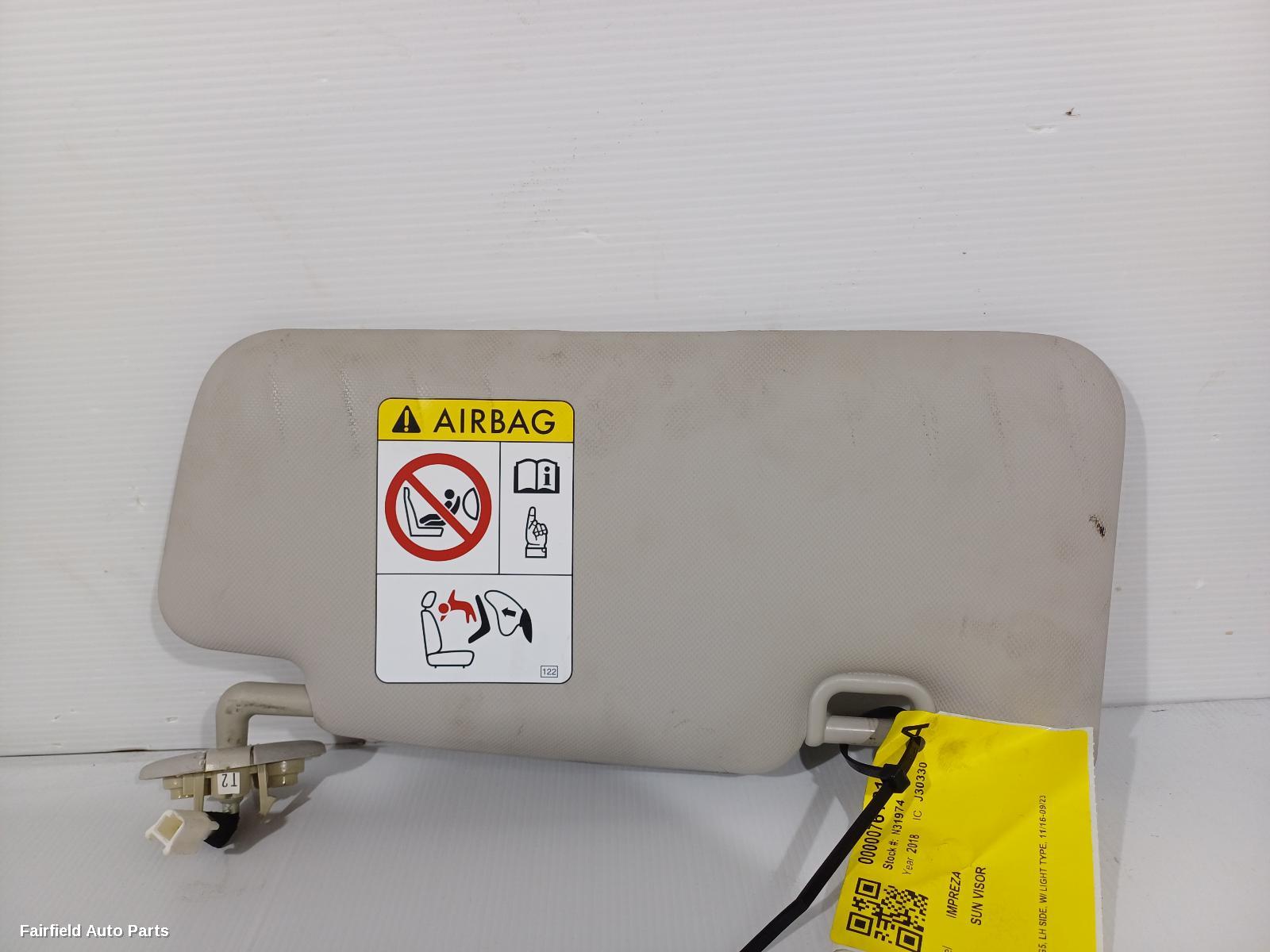 2016-2023 Subaru Impreza Sunvisor