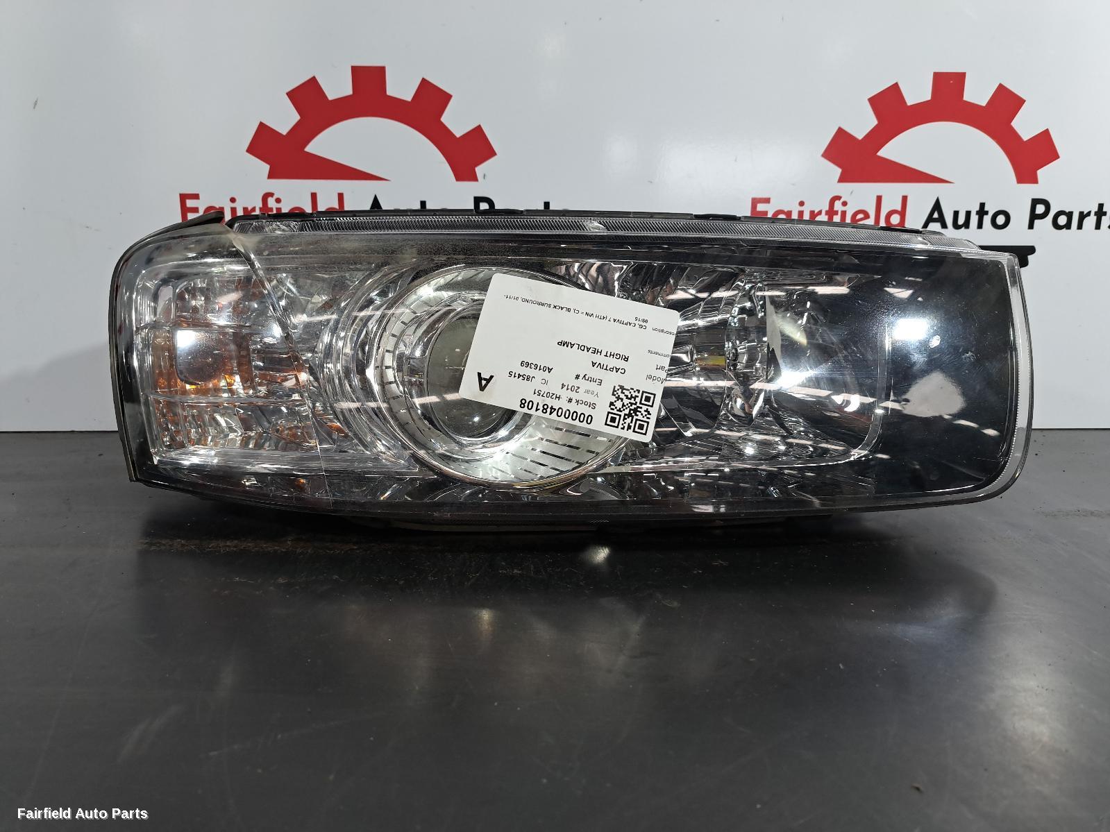 2014 Holden Captiva Right Headlamp