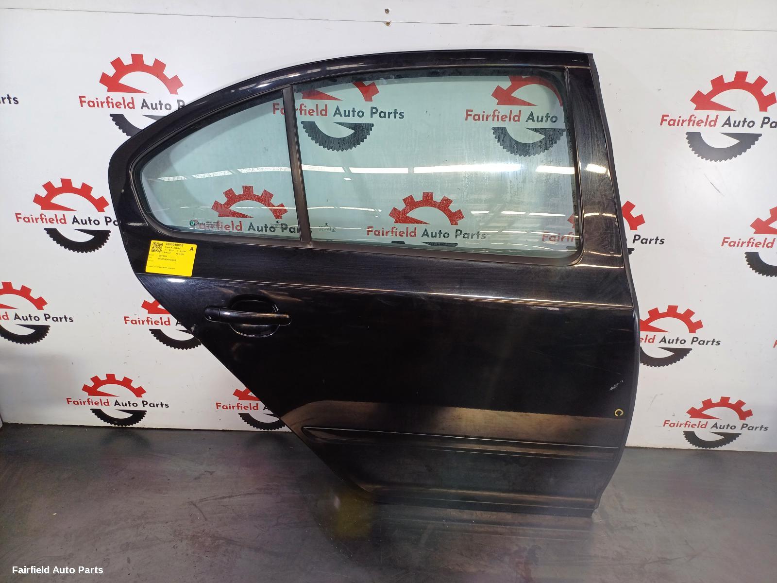 2010 Skoda Octavia Right Rear Door Sliding