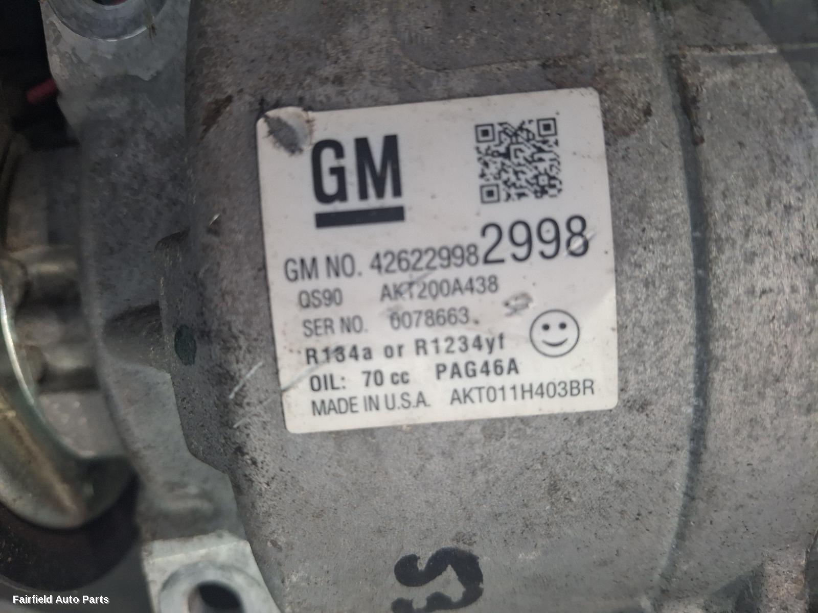2014-2020 Holden Trax A C Compressor