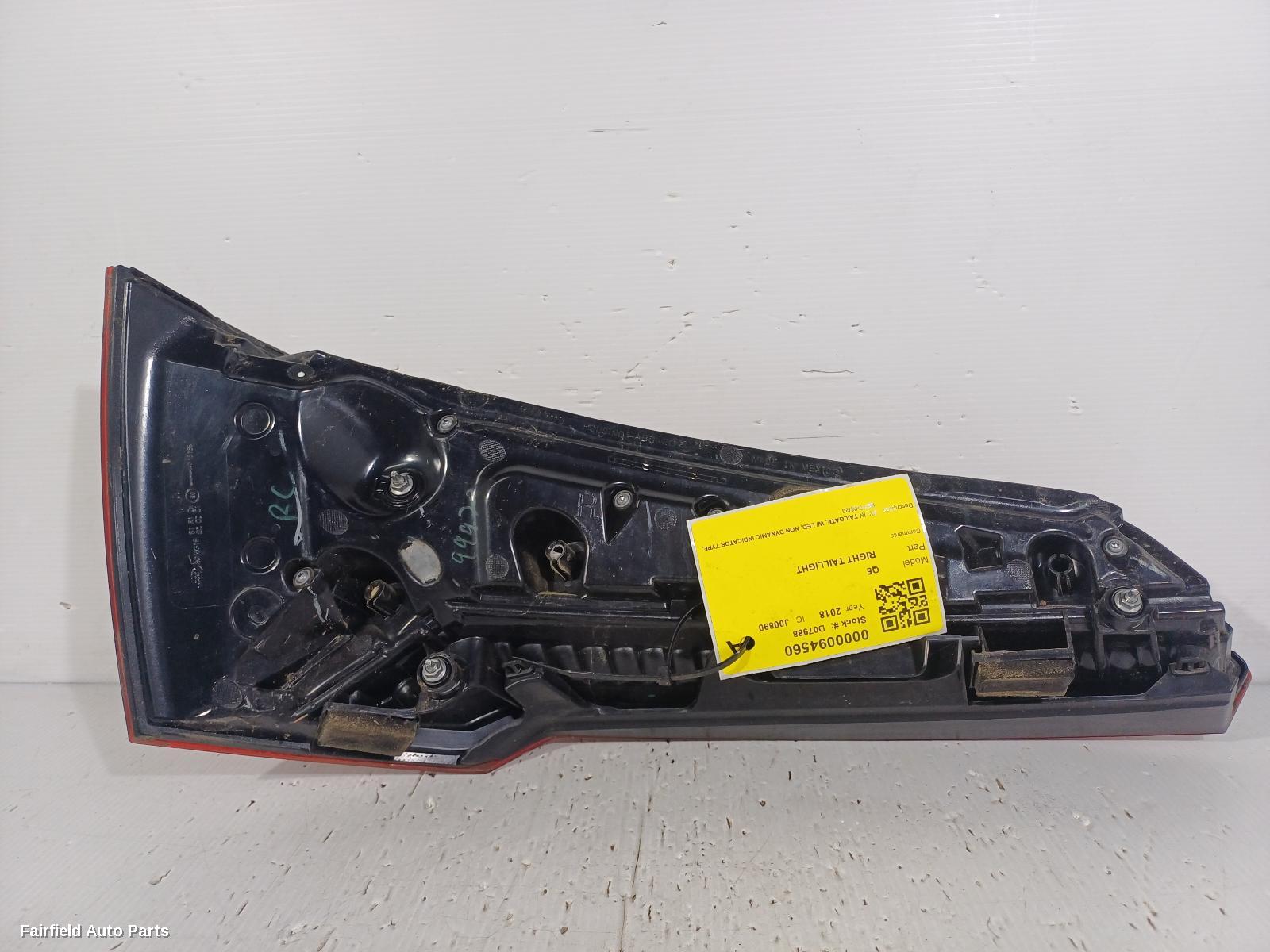 2017-2020 Audi Q5 Right Taillight