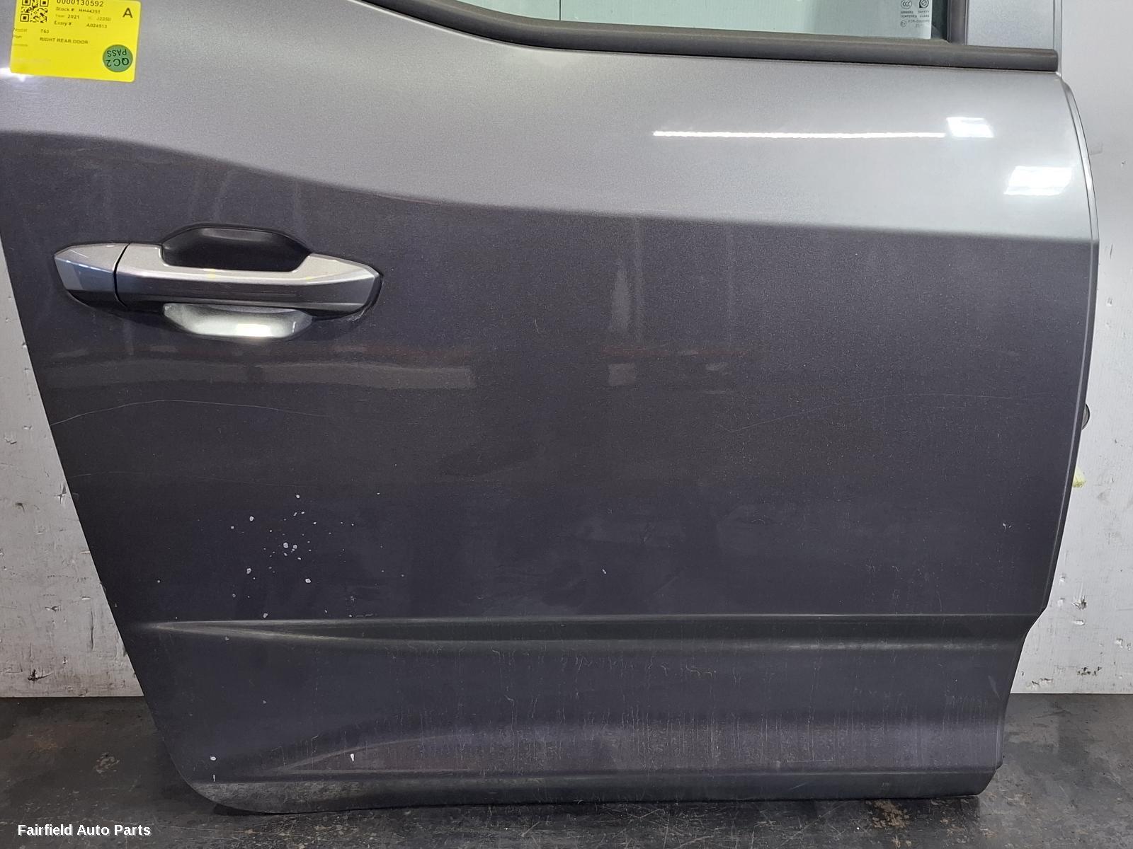 2017-2026 Ldv T60 Right Rear Door Sliding