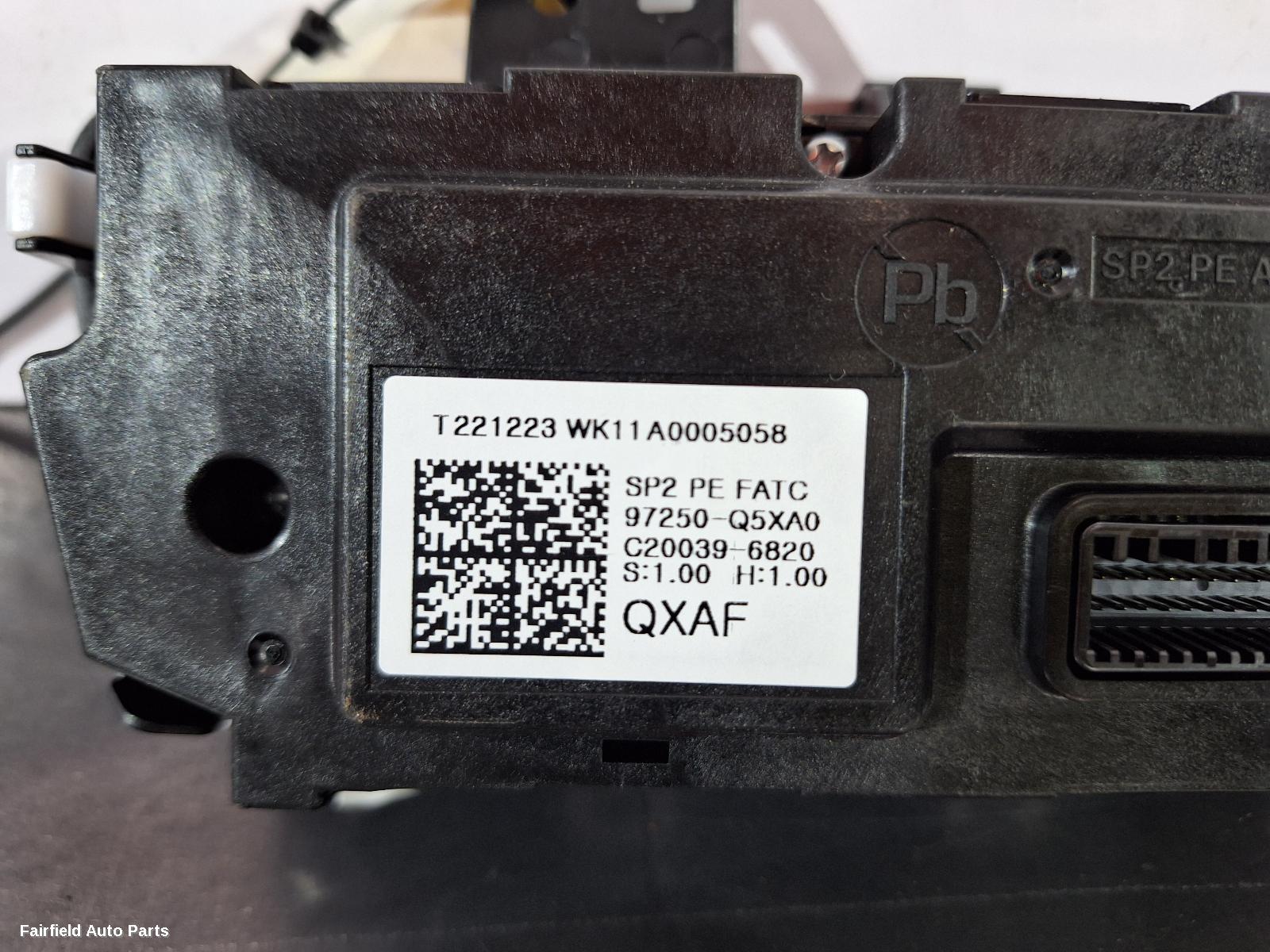 2019-2025 Kia Seltos Heater Ac Controls