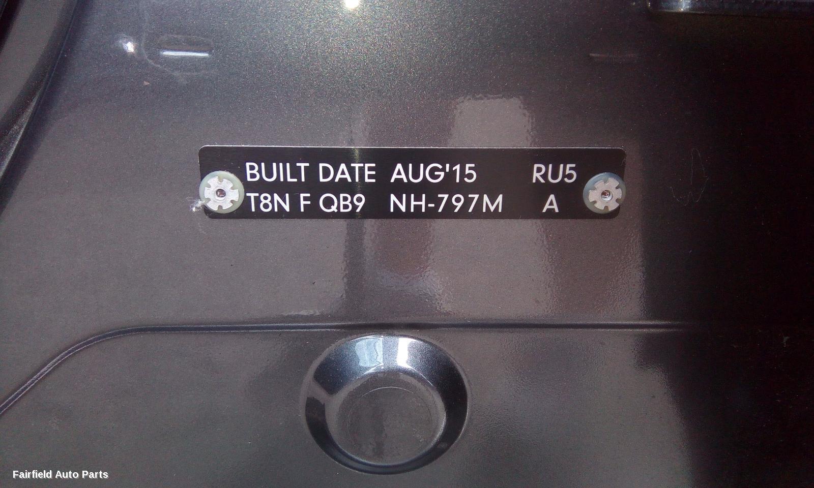 2015 Honda Hrv Radio Cd Dvd Sat Tv