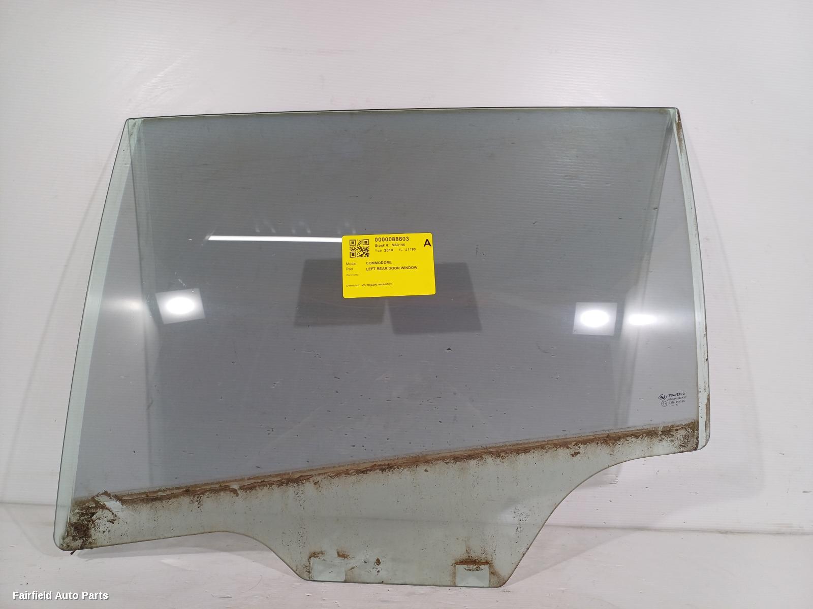 2006-2013 Holden Commodore Left Rear Door Window