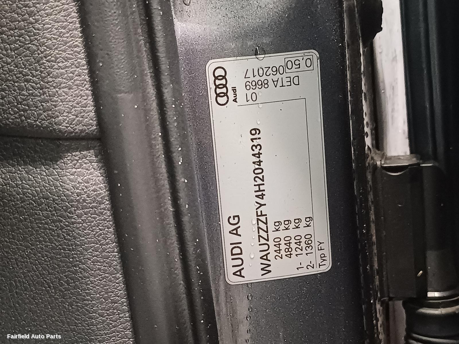 2017 Audi Q5 Radio Cd Dvd Sat Tv