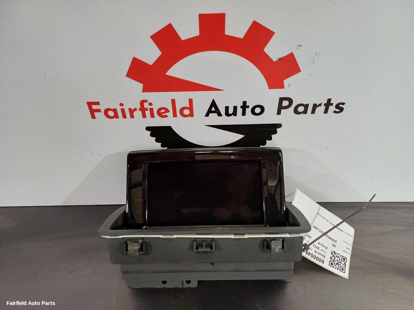 2012-2018 Audi Q3 Radio Cd Dvd Sat Tv