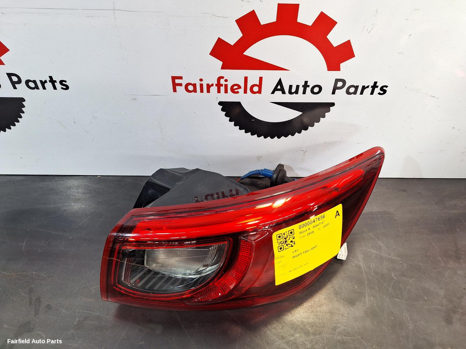 2019 Mazda Cx3 Right Taillight