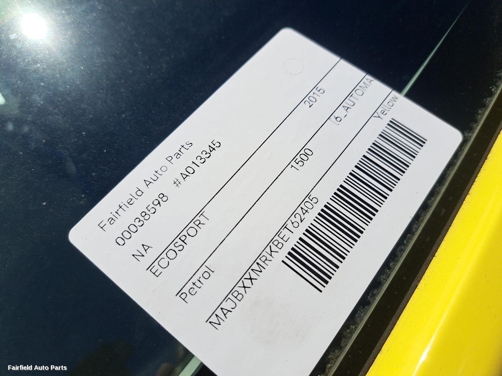 2015 Ford Ecosport Right Taillight