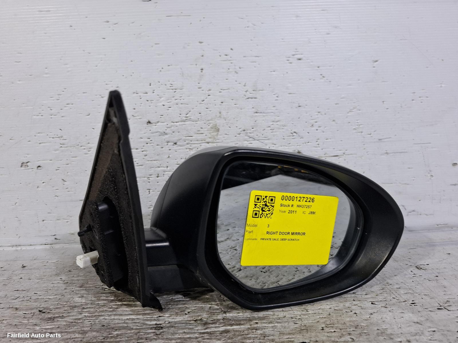 2009-2013 Mazda 3 Right Door Mirror