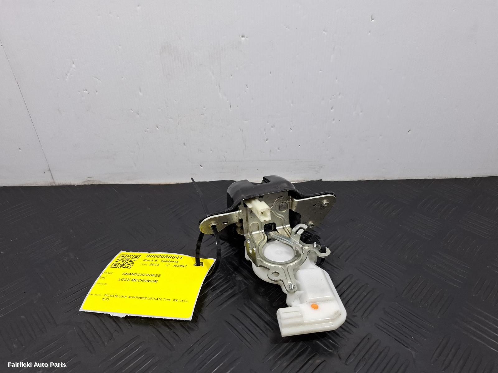 2013-2022 Jeep Grandcherokee Door Boot Gate Lock