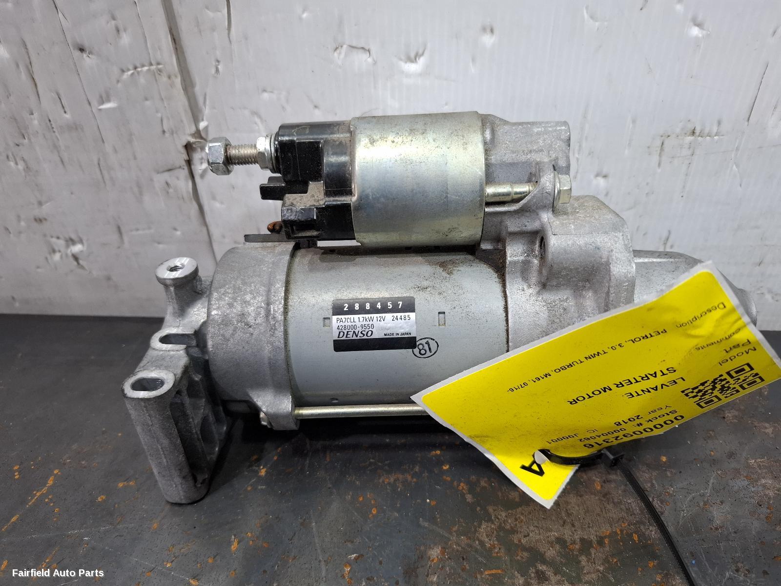 2016-2024 Maserati Levante Starter