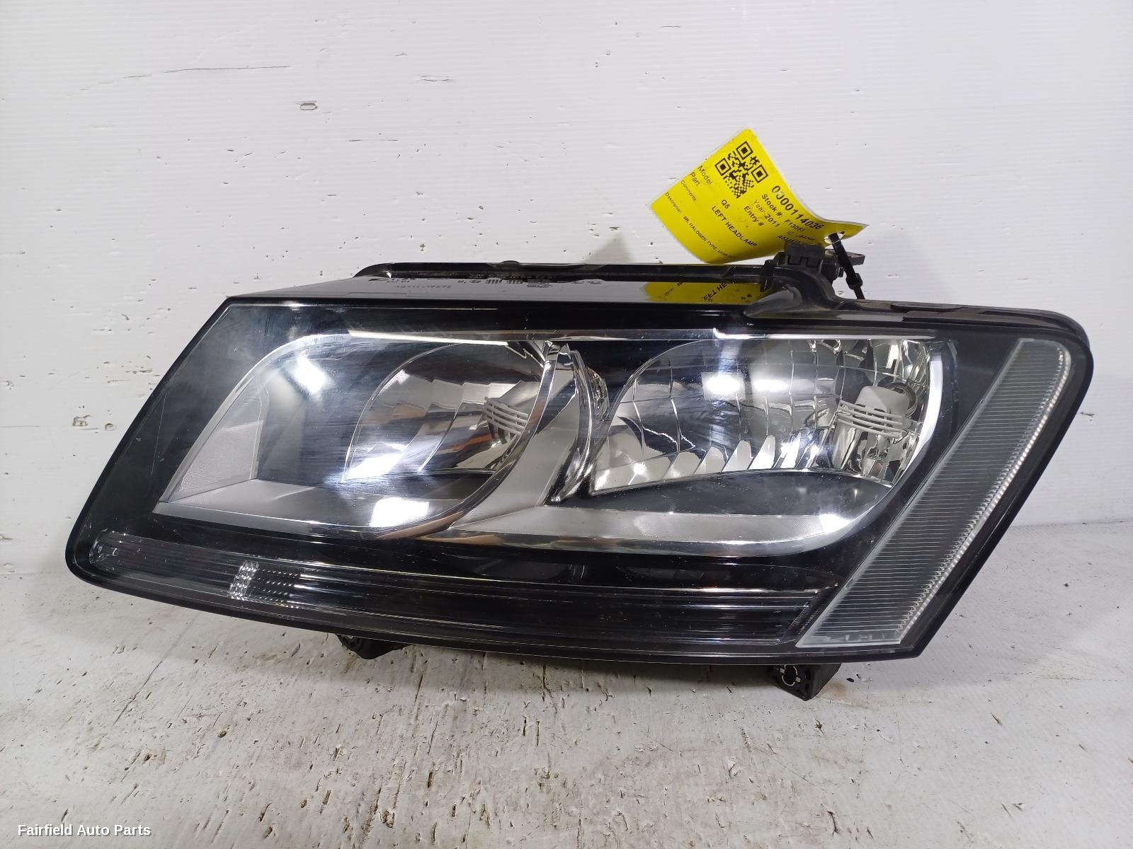 2008-2012 Audi Q5 Left Headlamp