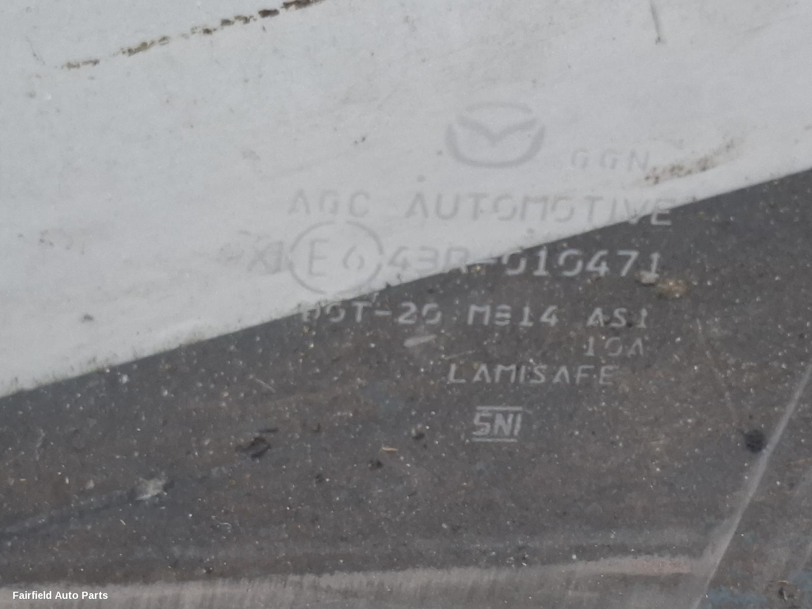2018-2023 Mazda Cx8 Left Front Door Window