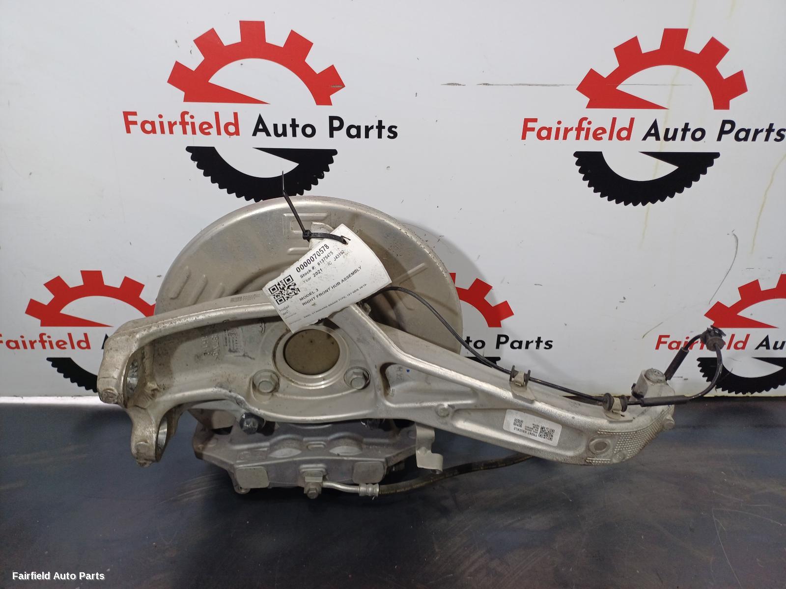 2019-2024 Tesla Model 3 Right Front Hub Assembly