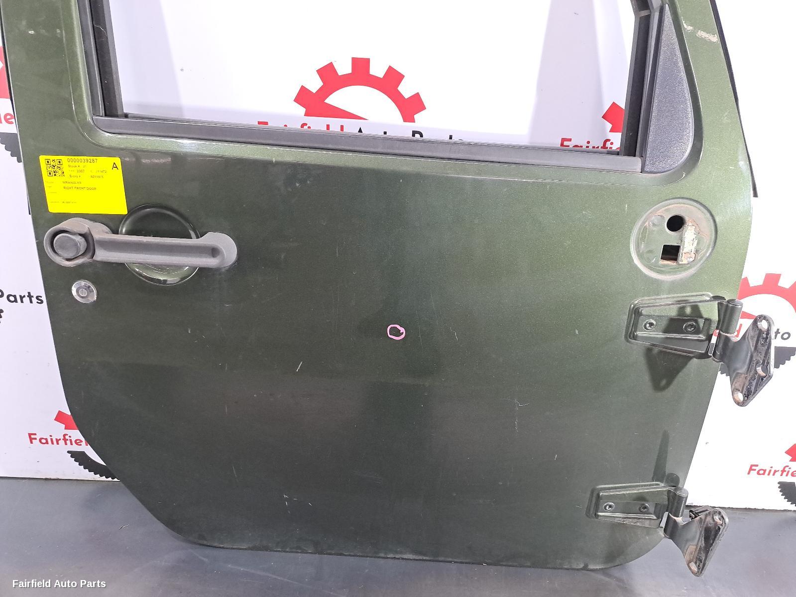 2007-2011 Jeep Wrangler Right Front Door