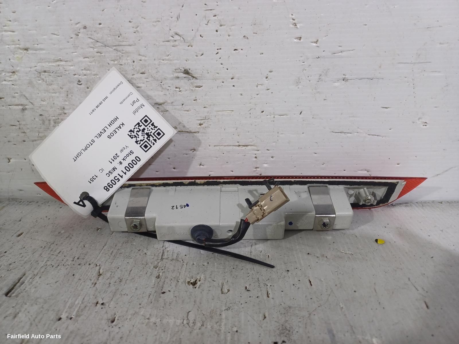 2008-2011 Renault Kaleos High Level Stoplight