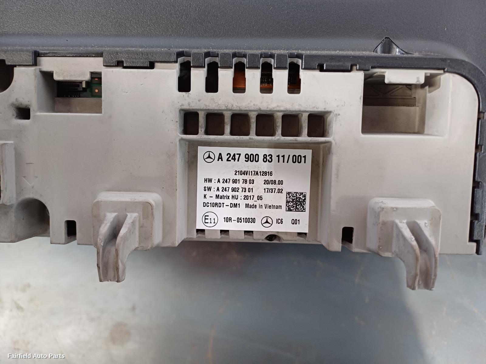 2018-2023 Mercedes A Class Radio Cd Dvd Sat Tv