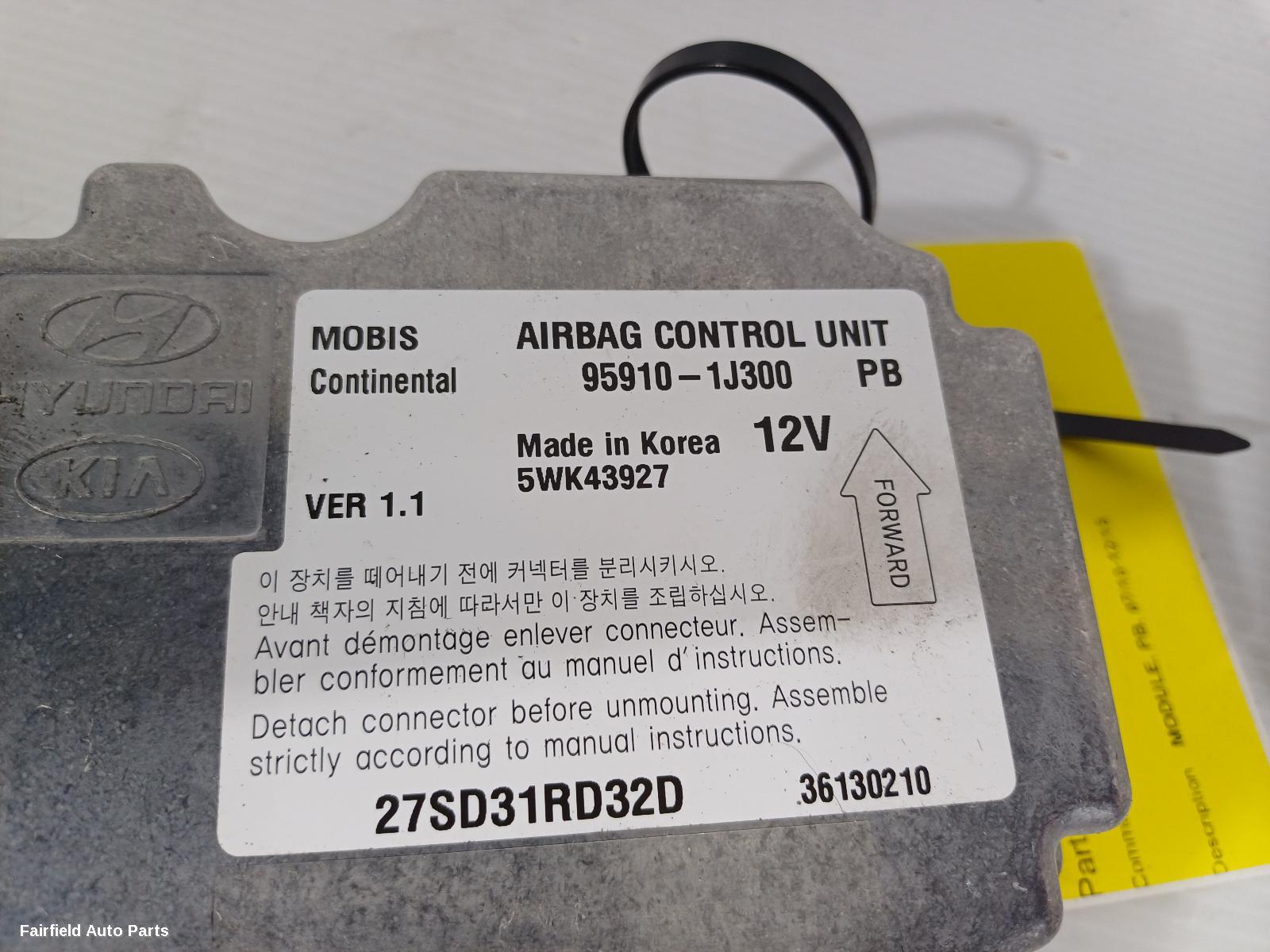 2010-2015 Hyundai I20 Airbag Module Sensor