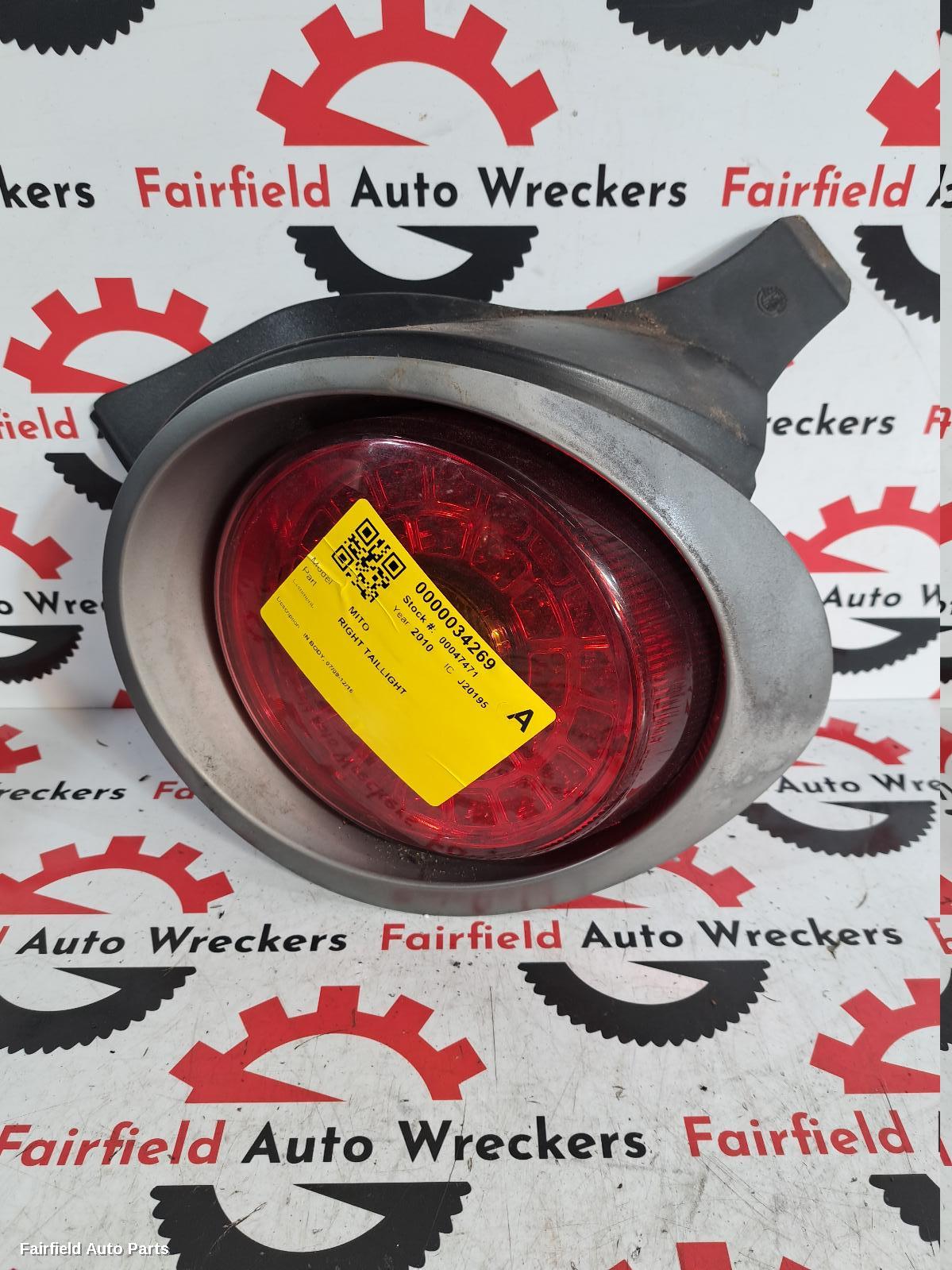 2009-2016 Alfa Romeo Mito Right Taillight