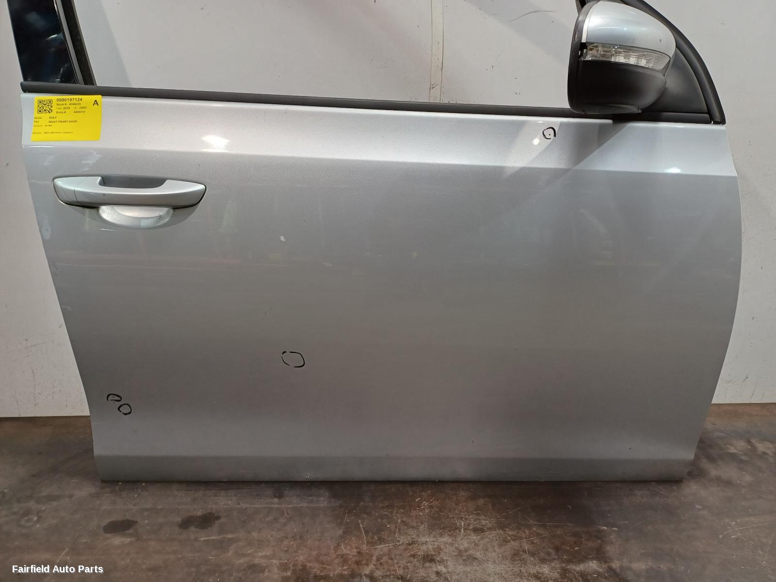 2008-2013 Volkswagen Golf Right Front Door