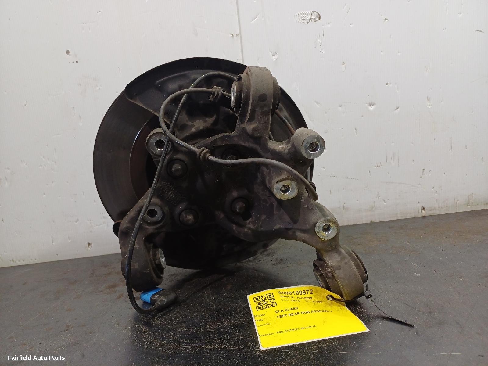 2013-2019 Mercedes Cla Class Left Rear Hub Assembly