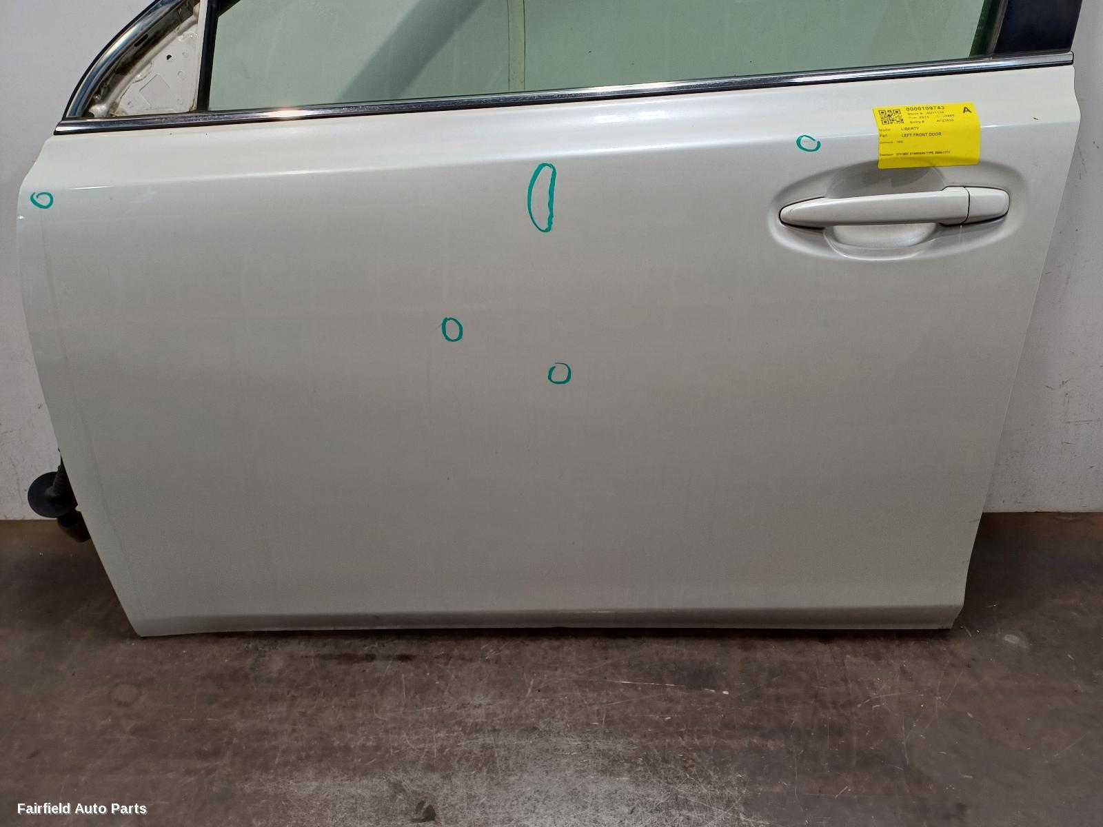 2009-2014 Subaru Liberty Left Front Door