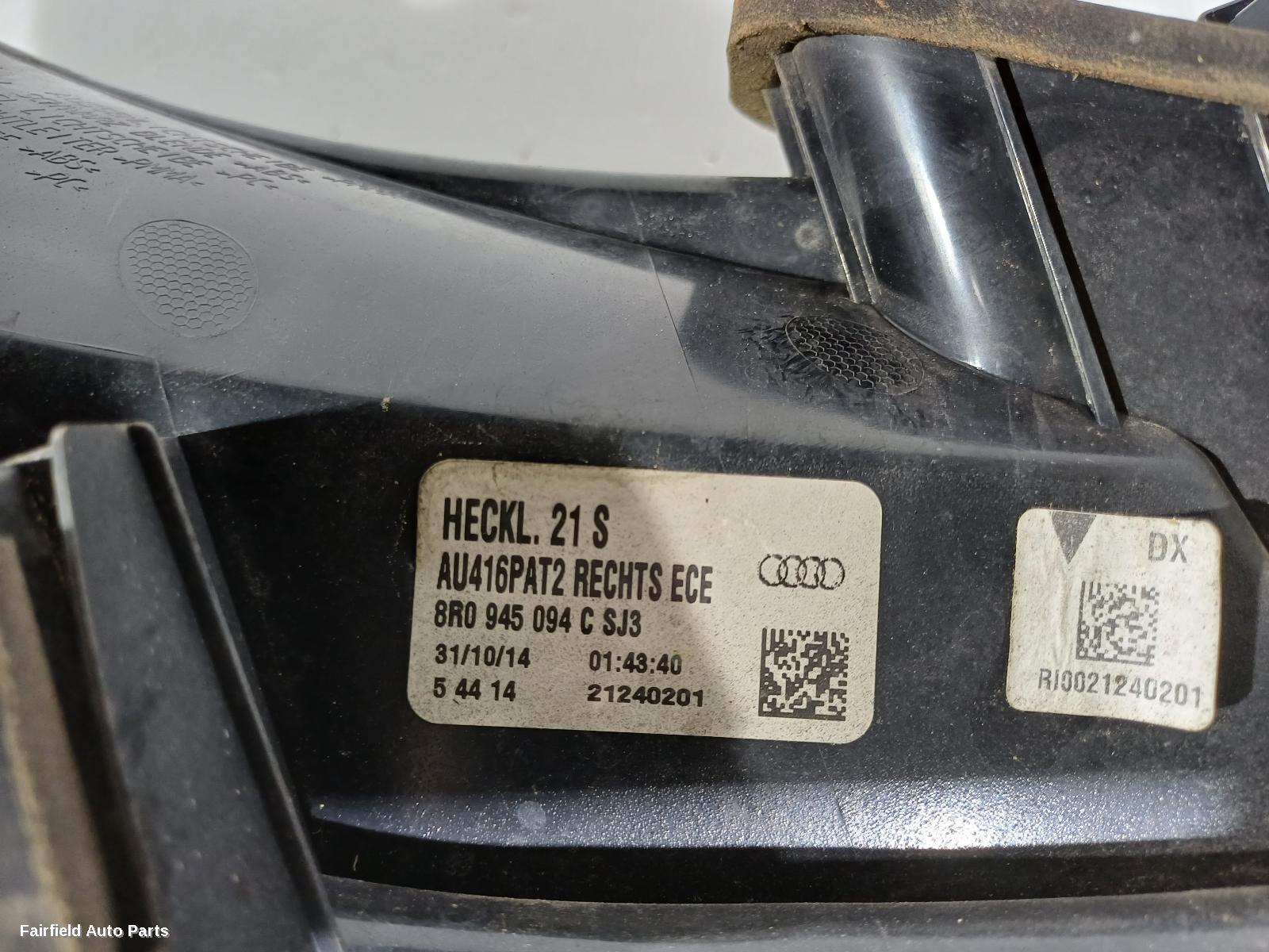 2012-2017 Audi Q5 Right Taillight