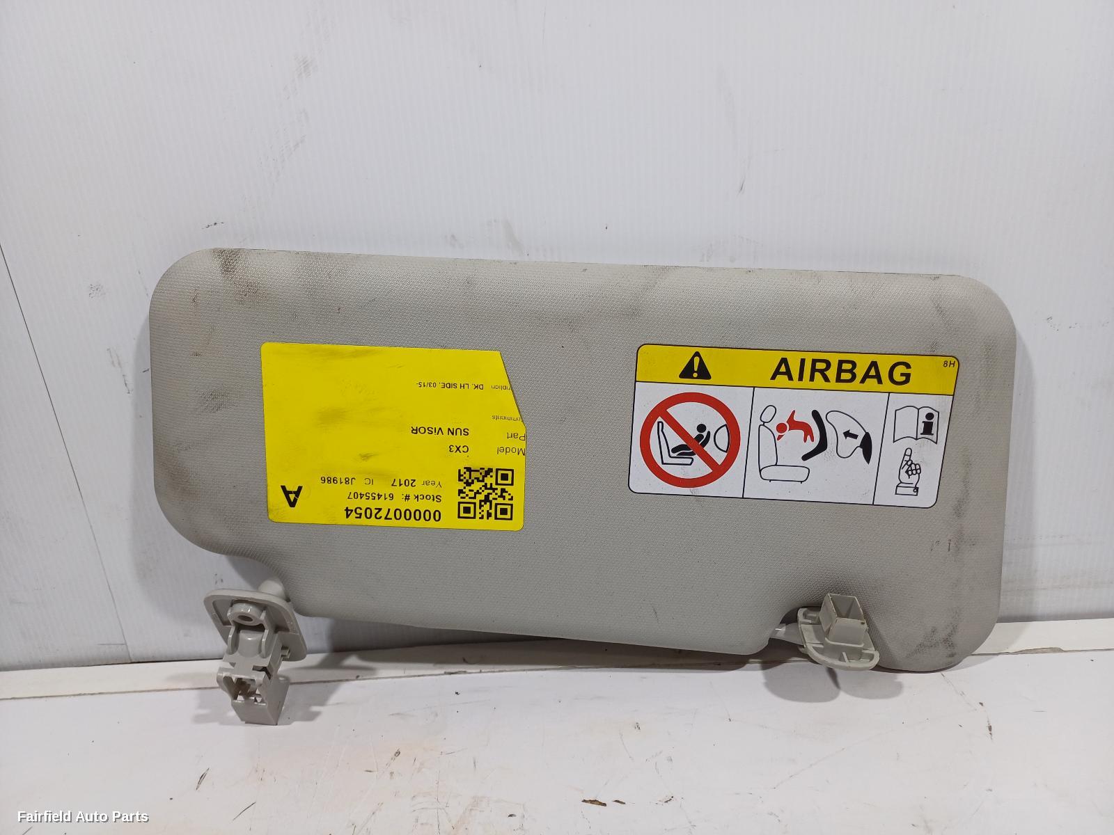 2015-2025 Mazda Cx3 Sunvisor