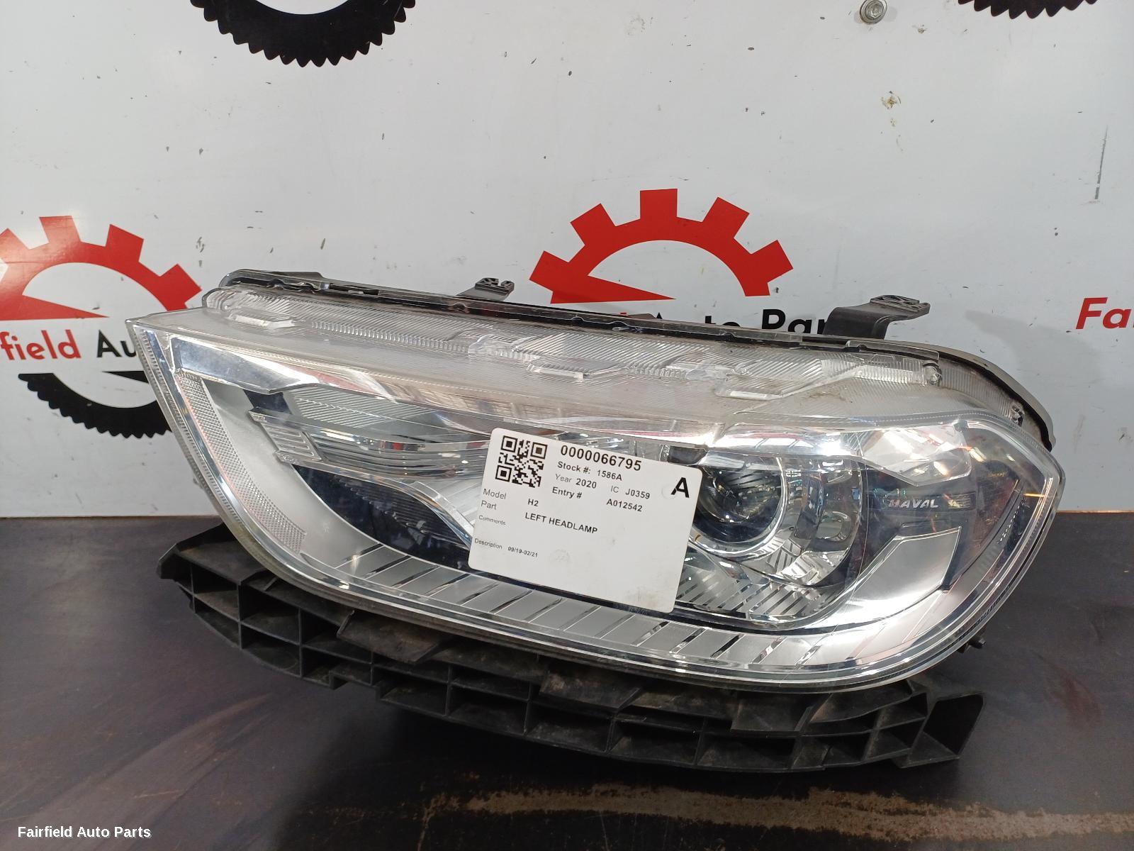 2019-2021 Haval H2 Left Headlamp