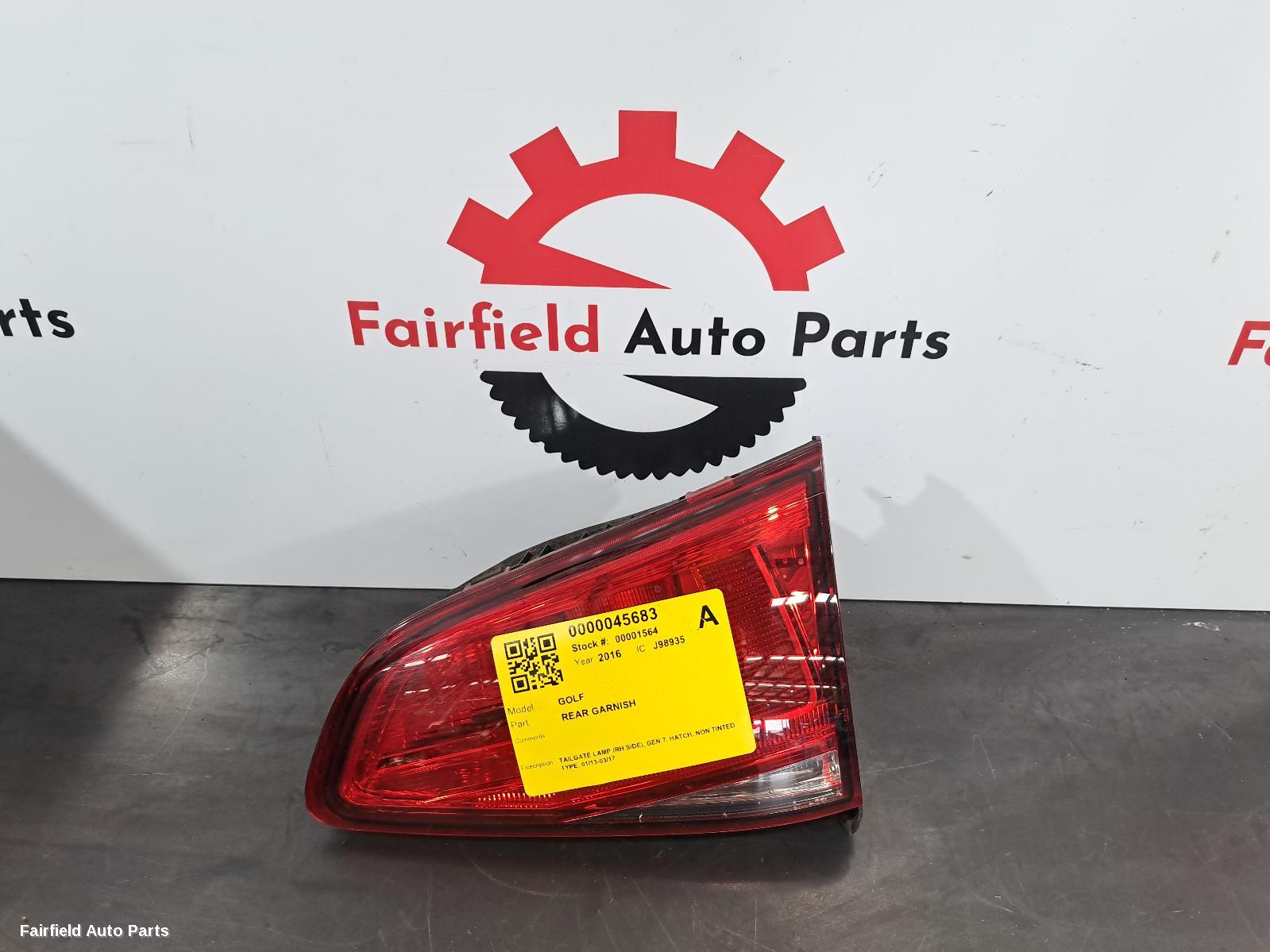 2013-2017 Volkswagen Golf Rear Garnish