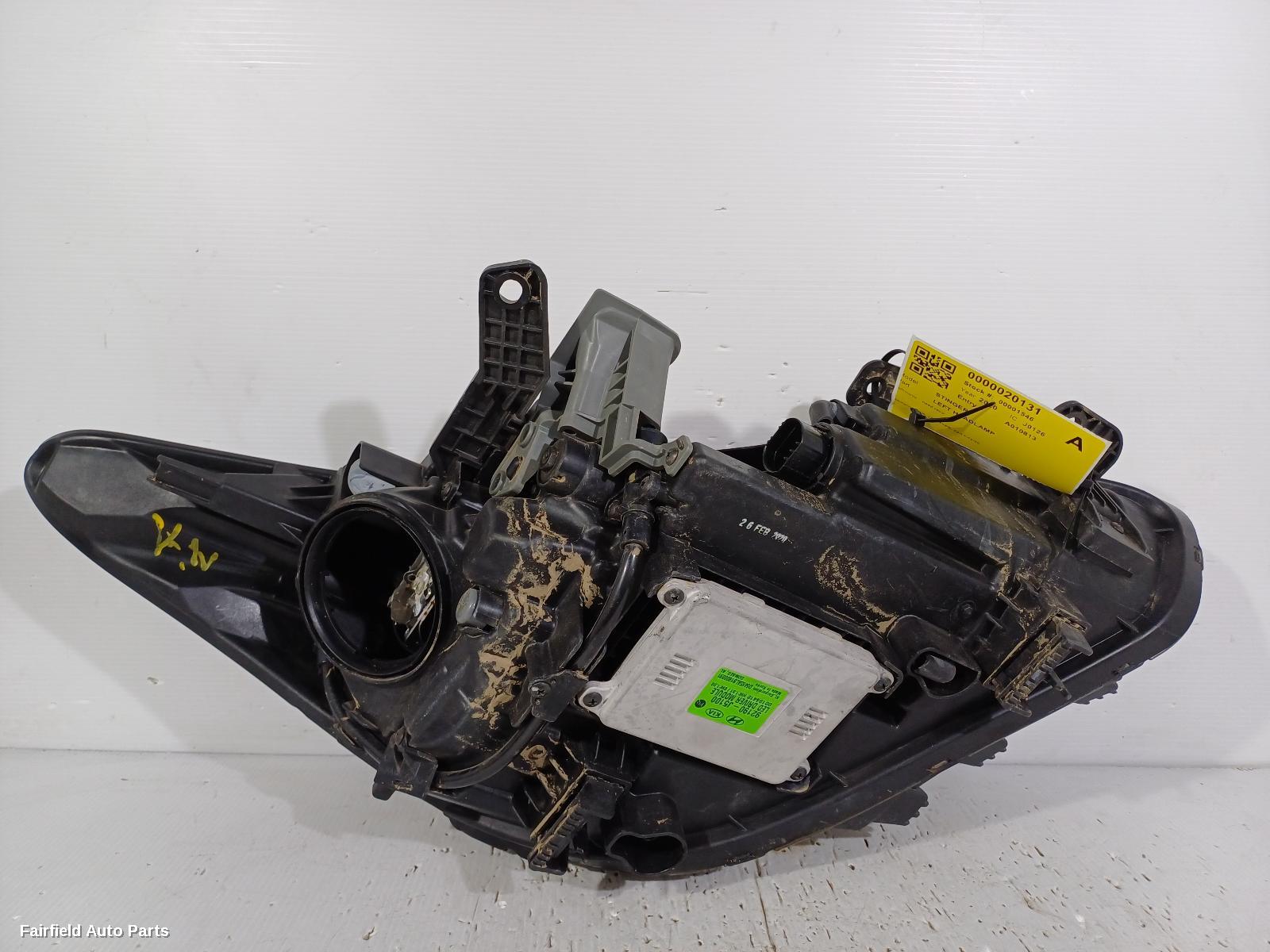 2020 Kia Stinger Left Headlamp