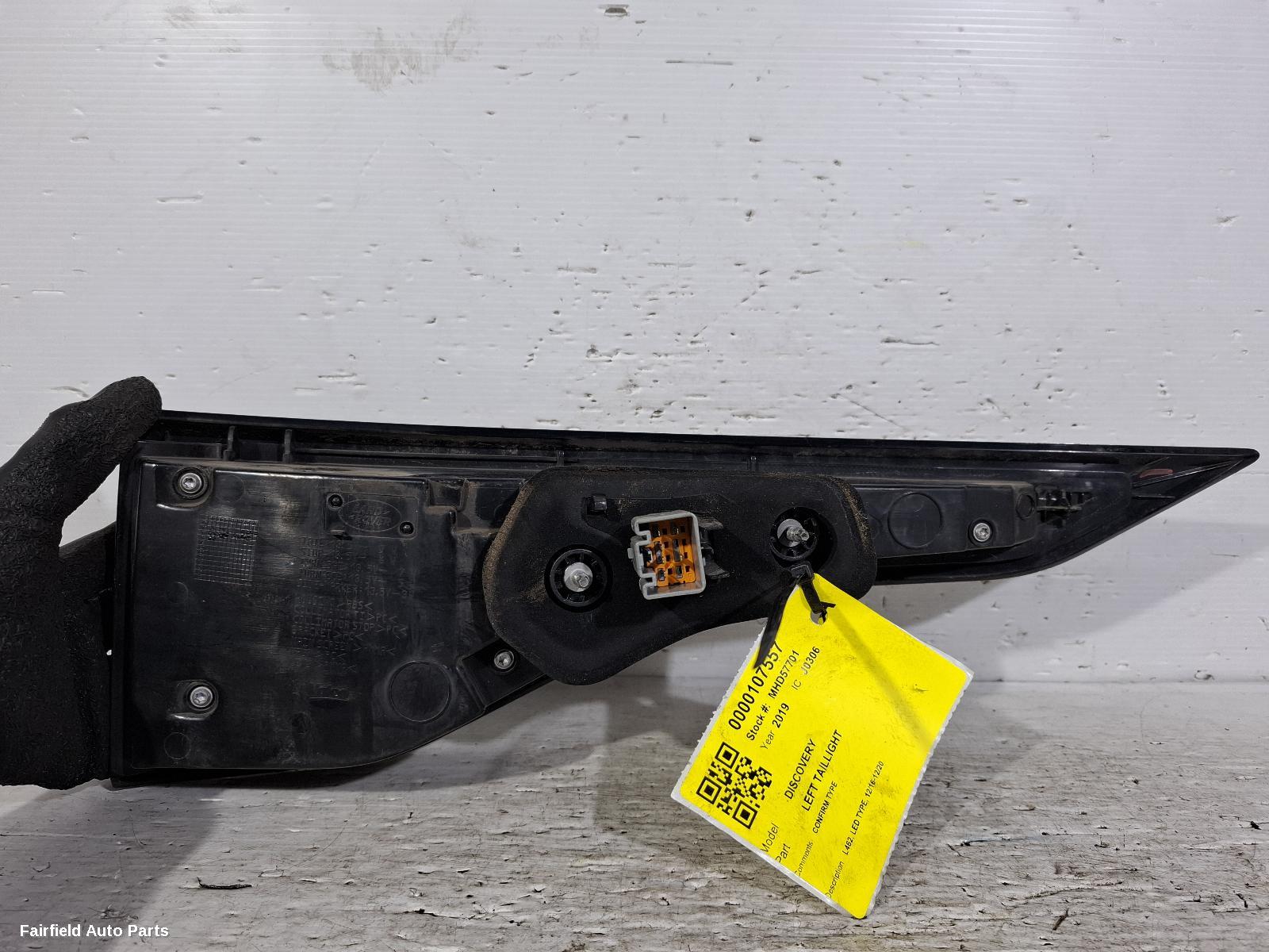 2016-2020 Land Rover Discovery Left Taillight