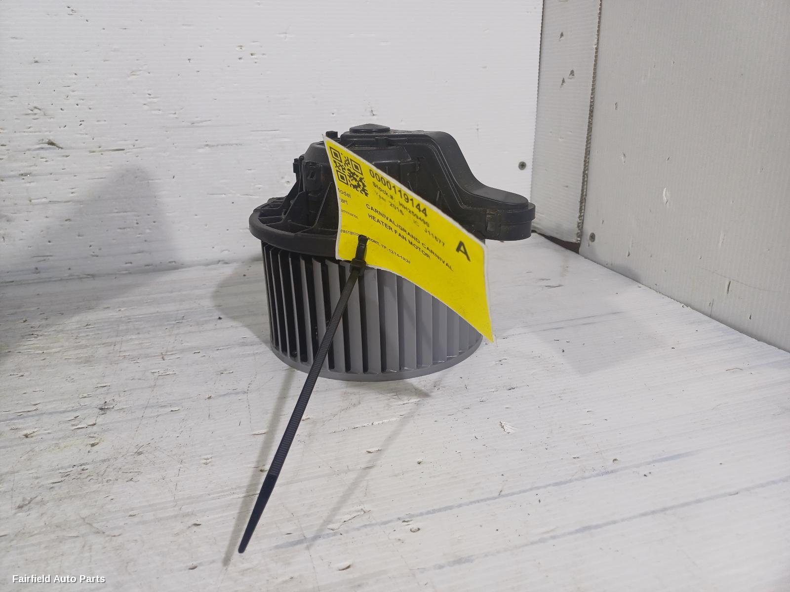2014-2020 Kia Carnival/grand Carnival Heater Fan Motor