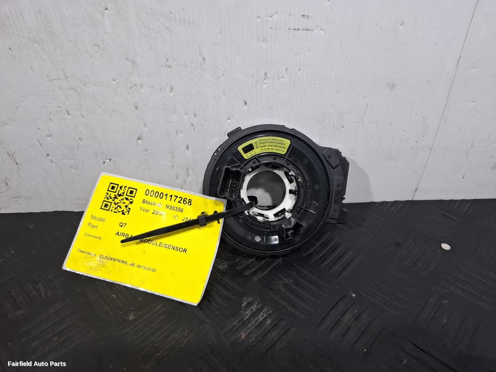 2015-2020 Audi Q7 Airbag Module Sensor