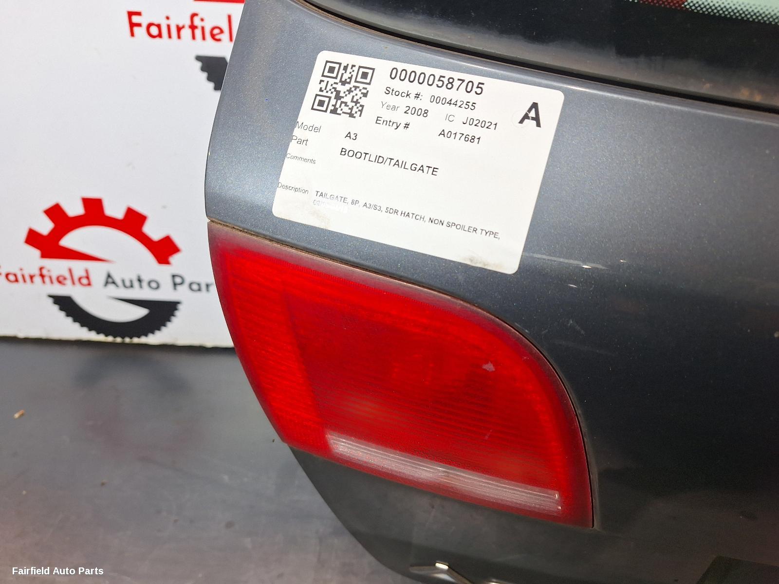 2005-2013 Audi A3 Bootlid Tailgate