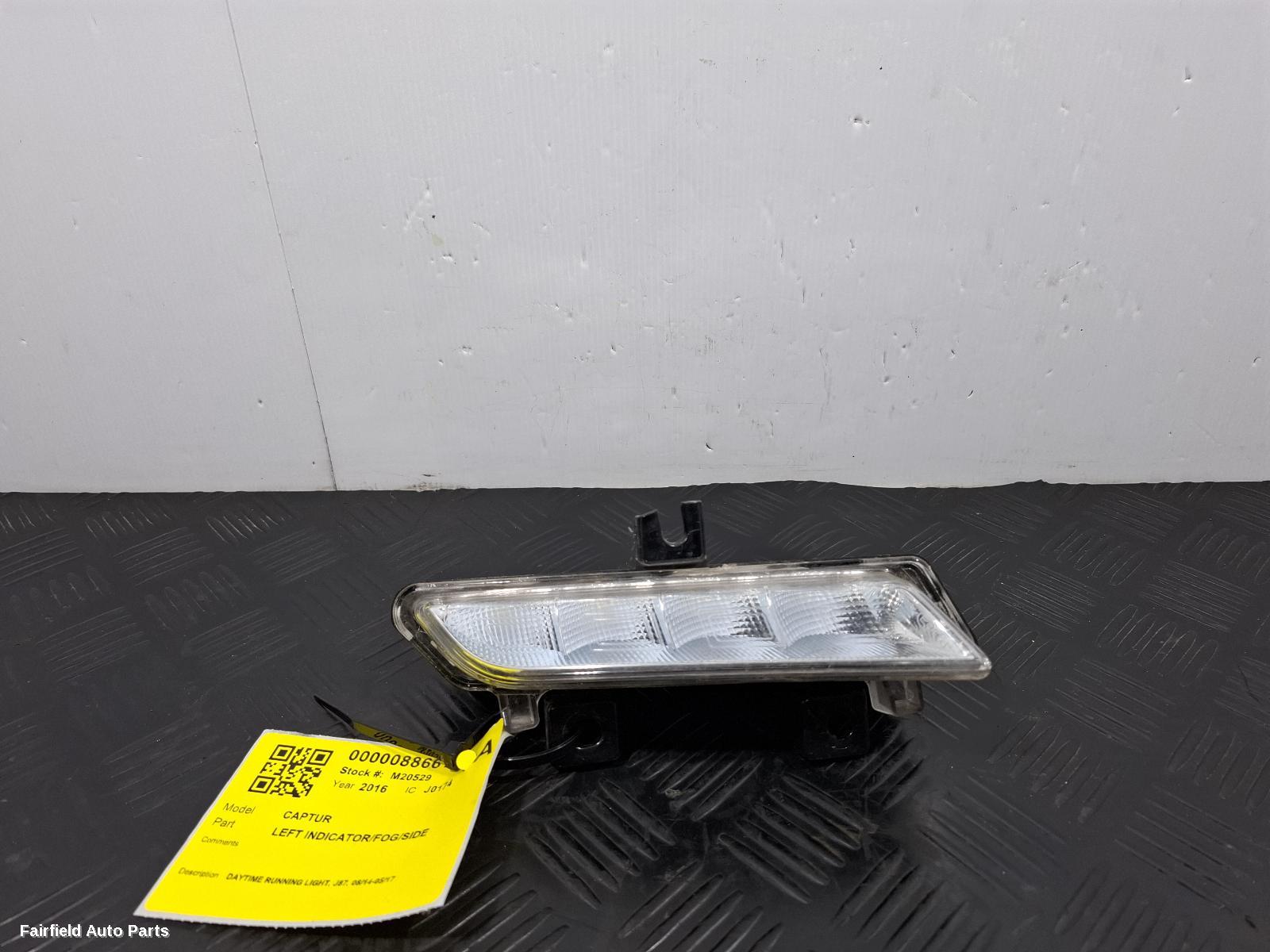 2014-2017 Renault Captur Left Indicator Fog Side