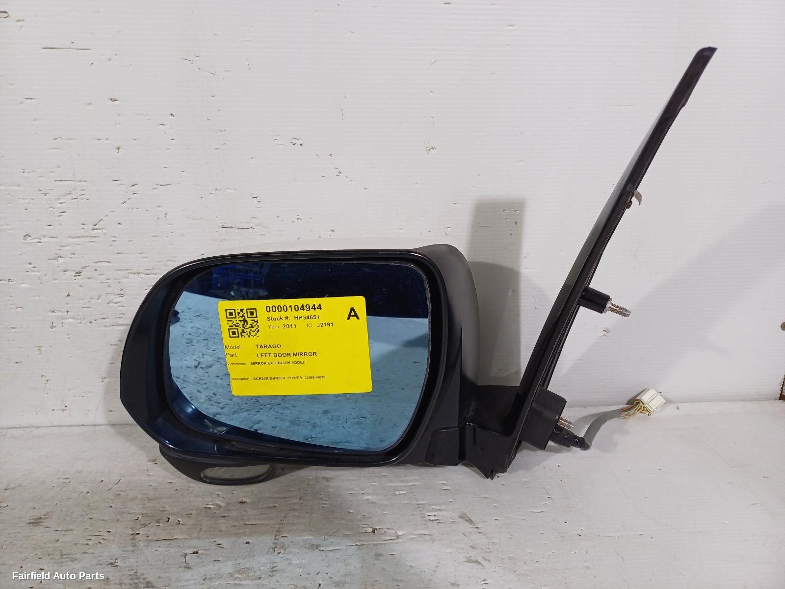 2011 Toyota Estima Left Door Mirror