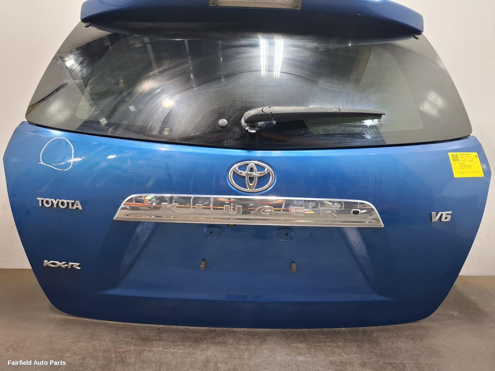 2007-2014 Toyota Kluger Bootlid Tailgate