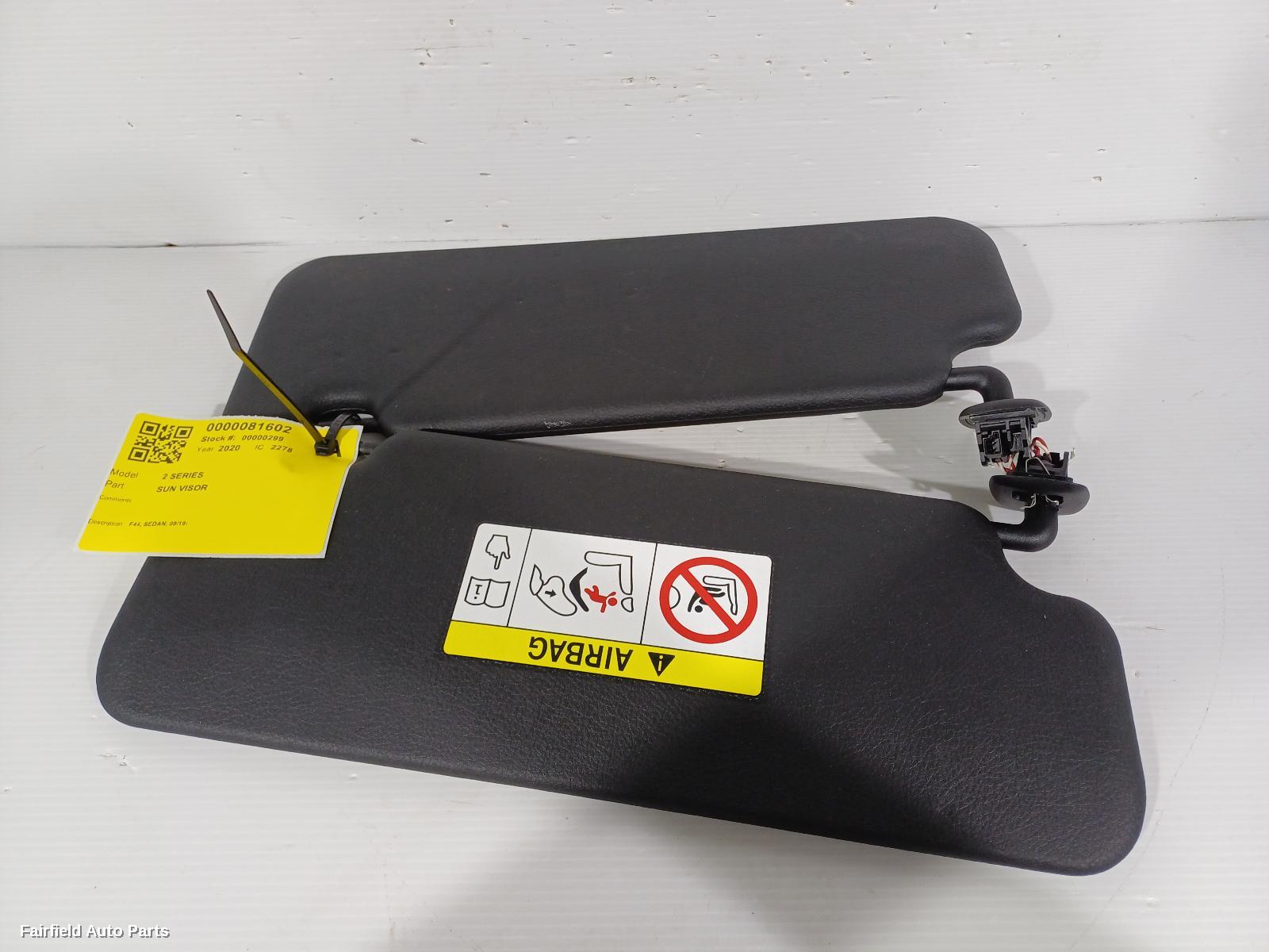 2019-2024 Bmw 2 Series Sunvisor