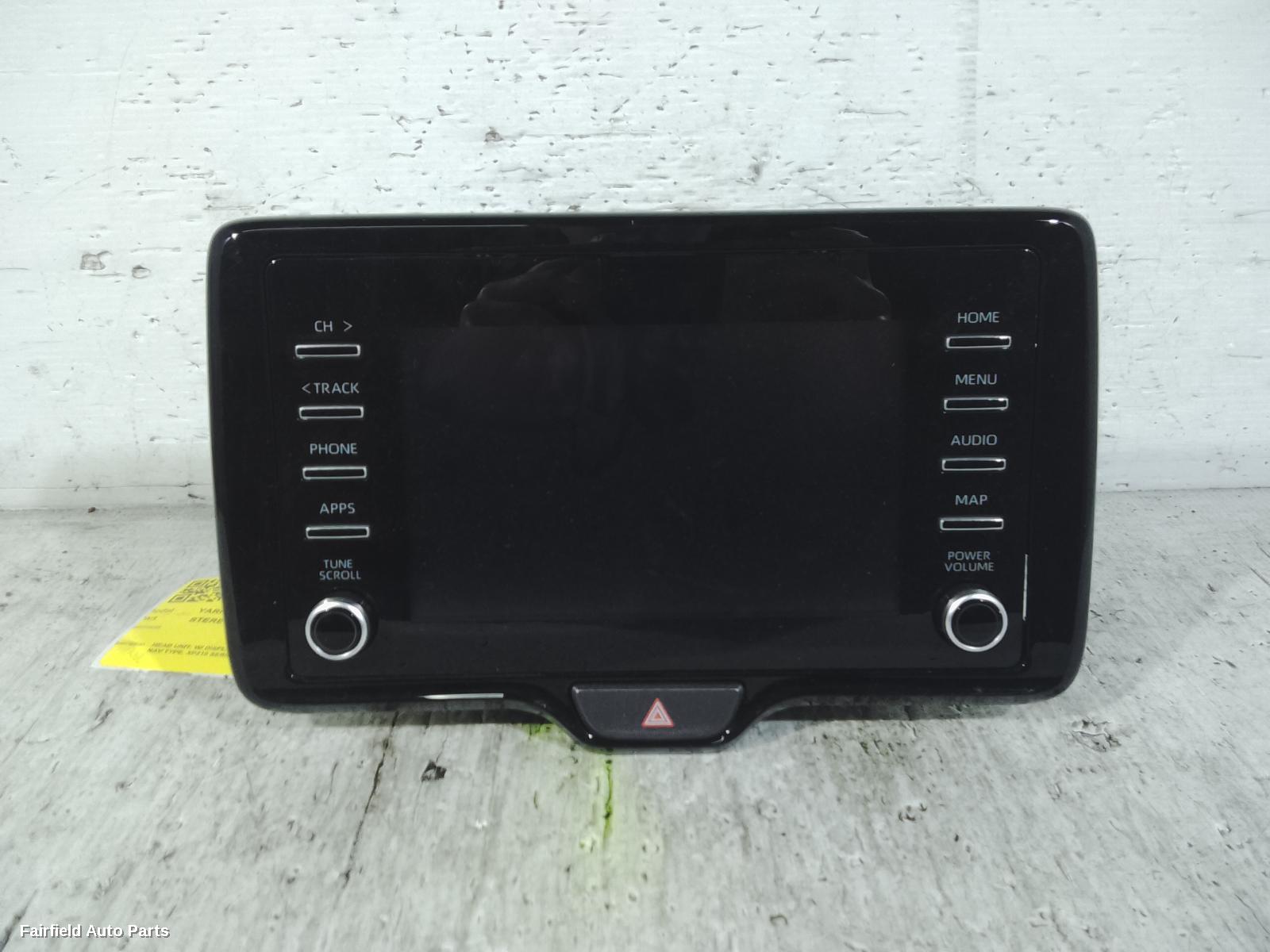 2020-2023 Toyota Yaris Radio Cd Dvd Sat Tv