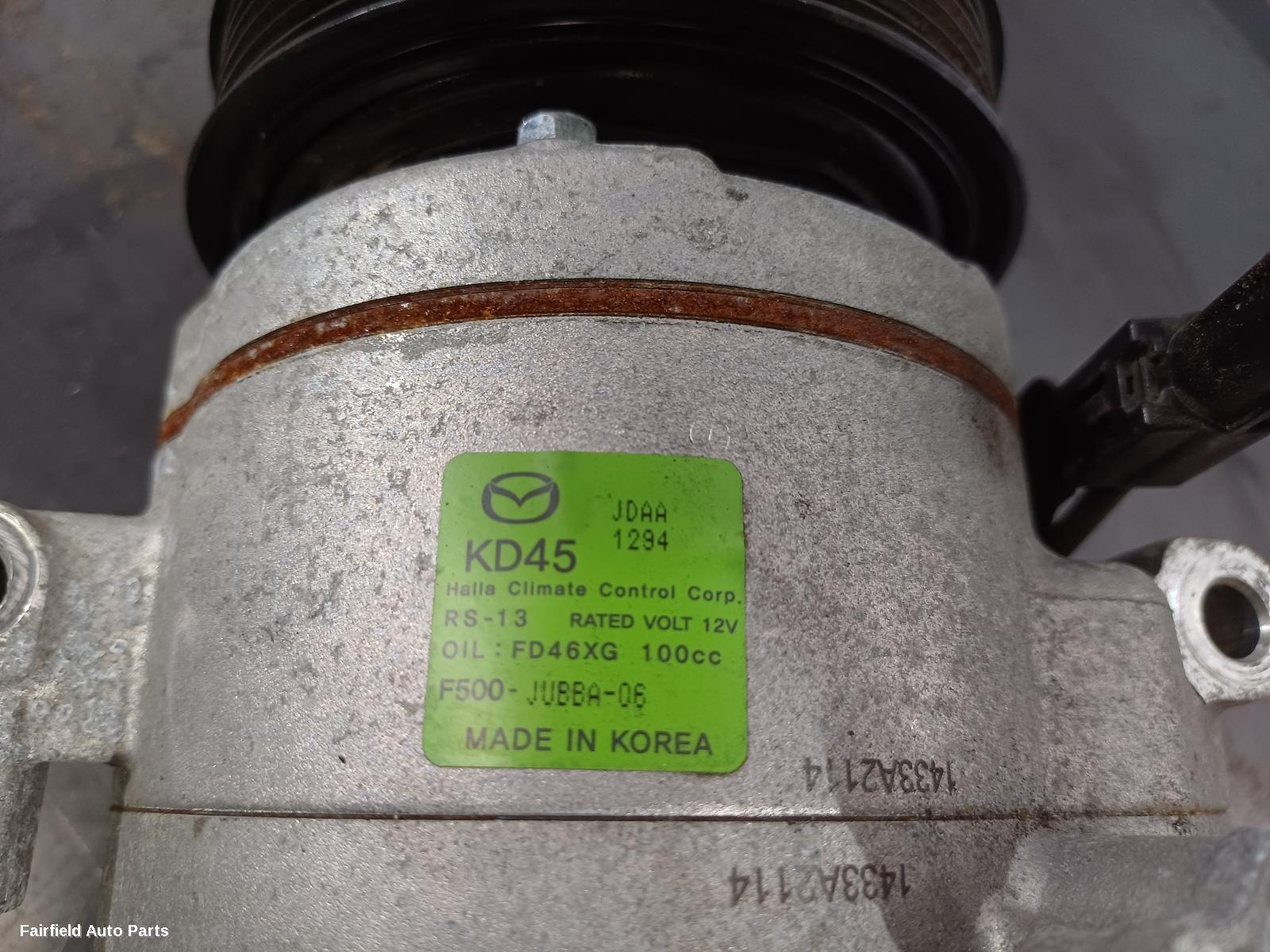 2014 Mazda 3 A C Compressor