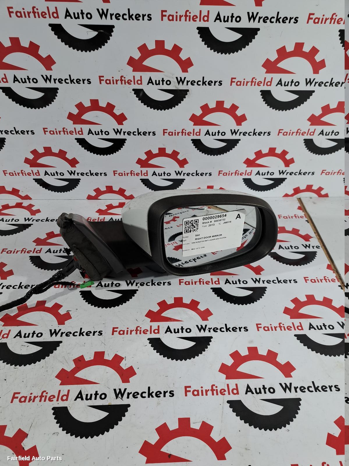 2010-2018 Volvo S60/v60 Right Door Mirror